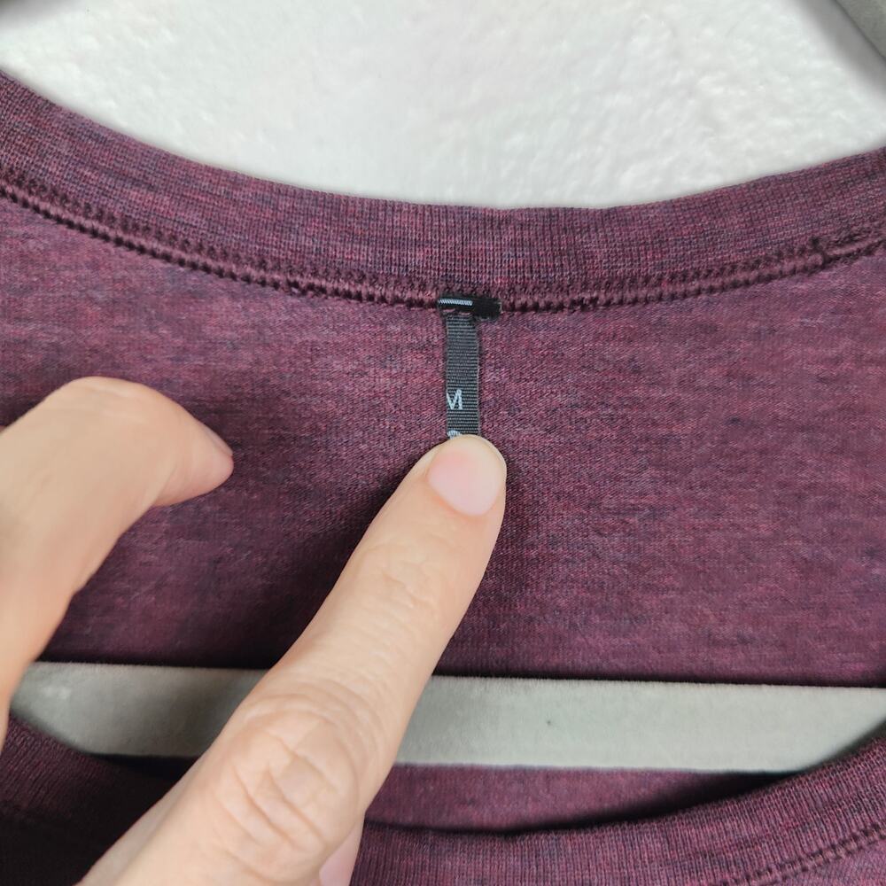 Lululemon 5 Year Basic Long Sleeve T-Shirt Mens Medium Heathered Dark Adobe - Picture 3 of 6